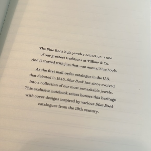 Tiffany & Co. Journal Notebook - Picture 6 of 6